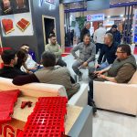 ÖGEPOL team welcoming visitors at Mining Türkiye 2026 exhibition in Istanbul